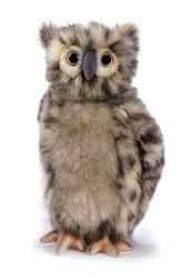 Мягкая игрушка – Сова, 25 см. (Hansa, 4136) - миниатюра